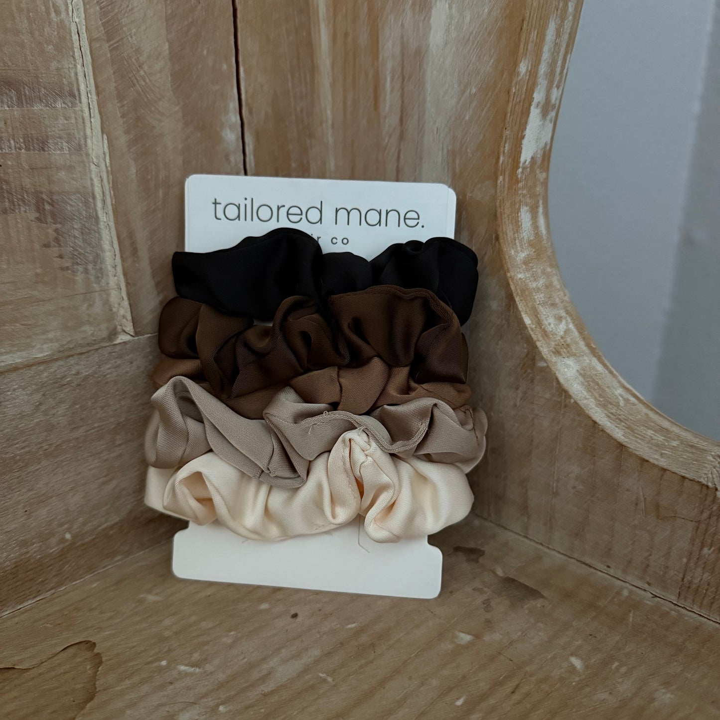 100% Mulberry Silk Scrunchies - Earth Tone Collection